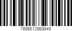 Código de barras (EAN, GTIN, SKU, ISBN): '7898512869948'