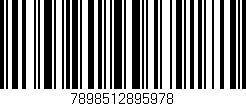 Código de barras (EAN, GTIN, SKU, ISBN): '7898512895978'