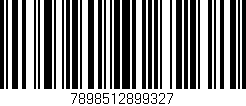 Código de barras (EAN, GTIN, SKU, ISBN): '7898512899327'