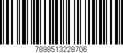 Código de barras (EAN, GTIN, SKU, ISBN): '7898513228706'