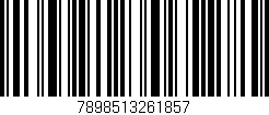 Código de barras (EAN, GTIN, SKU, ISBN): '7898513261857'