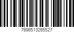 Código de barras (EAN, GTIN, SKU, ISBN): '7898513265527'