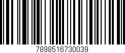 Código de barras (EAN, GTIN, SKU, ISBN): '7898516730039'