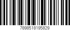 Código de barras (EAN, GTIN, SKU, ISBN): '7898518195829'