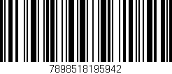 Código de barras (EAN, GTIN, SKU, ISBN): '7898518195942'