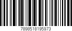 Código de barras (EAN, GTIN, SKU, ISBN): '7898518195973'