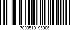 Código de barras (EAN, GTIN, SKU, ISBN): '7898518196086'