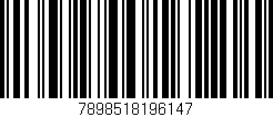 Código de barras (EAN, GTIN, SKU, ISBN): '7898518196147'
