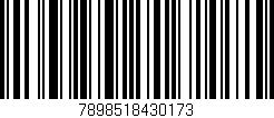 Código de barras (EAN, GTIN, SKU, ISBN): '7898518430173'