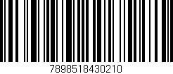 Código de barras (EAN, GTIN, SKU, ISBN): '7898518430210'