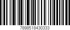 Código de barras (EAN, GTIN, SKU, ISBN): '7898518430333'