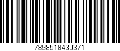 Código de barras (EAN, GTIN, SKU, ISBN): '7898518430371'