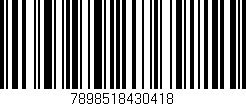 Código de barras (EAN, GTIN, SKU, ISBN): '7898518430418'