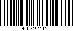 Código de barras (EAN, GTIN, SKU, ISBN): '7898519111187'