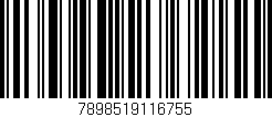 Código de barras (EAN, GTIN, SKU, ISBN): '7898519116755'