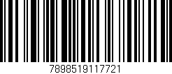 Código de barras (EAN, GTIN, SKU, ISBN): '7898519117721'