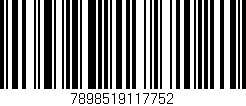 Código de barras (EAN, GTIN, SKU, ISBN): '7898519117752'