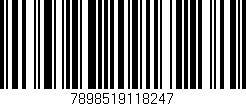 Código de barras (EAN, GTIN, SKU, ISBN): '7898519118247'