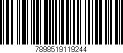 Código de barras (EAN, GTIN, SKU, ISBN): '7898519119244'