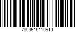Código de barras (EAN, GTIN, SKU, ISBN): '7898519119510'