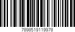 Código de barras (EAN, GTIN, SKU, ISBN): '7898519119978'