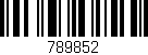 Código de barras (EAN, GTIN, SKU, ISBN): '789852'