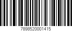 Código de barras (EAN, GTIN, SKU, ISBN): '7898520001415'