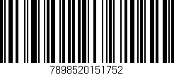 Código de barras (EAN, GTIN, SKU, ISBN): '7898520151752'