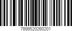 Código de barras (EAN, GTIN, SKU, ISBN): '7898520260201'