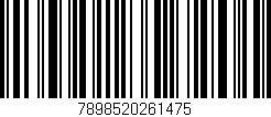 Código de barras (EAN, GTIN, SKU, ISBN): '7898520261475'