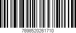 Código de barras (EAN, GTIN, SKU, ISBN): '7898520261710'