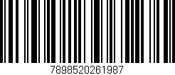 Código de barras (EAN, GTIN, SKU, ISBN): '7898520261987'