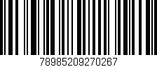 Código de barras (EAN, GTIN, SKU, ISBN): '78985209270267'