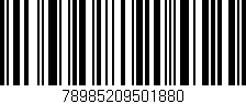 Código de barras (EAN, GTIN, SKU, ISBN): '78985209501880'