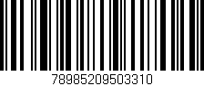 Código de barras (EAN, GTIN, SKU, ISBN): '78985209503310'