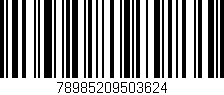 Código de barras (EAN, GTIN, SKU, ISBN): '78985209503624'