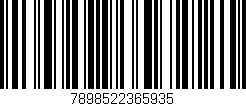 Código de barras (EAN, GTIN, SKU, ISBN): '7898522365935'