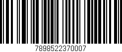 Código de barras (EAN, GTIN, SKU, ISBN): '7898522370007'