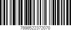 Código de barras (EAN, GTIN, SKU, ISBN): '7898522372070'