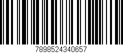 Código de barras (EAN, GTIN, SKU, ISBN): '7898524340657'