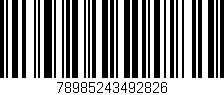 Código de barras (EAN, GTIN, SKU, ISBN): '78985243492826'