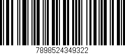 Código de barras (EAN, GTIN, SKU, ISBN): '7898524349322'