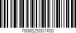 Código de barras (EAN, GTIN, SKU, ISBN): '7898525007450'