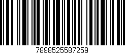 Código de barras (EAN, GTIN, SKU, ISBN): '7898525587259'