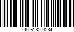 Código de barras (EAN, GTIN, SKU, ISBN): '7898526206364'