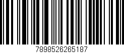 Código de barras (EAN, GTIN, SKU, ISBN): '7898526265187'