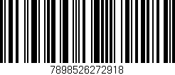 Código de barras (EAN, GTIN, SKU, ISBN): '7898526272918'