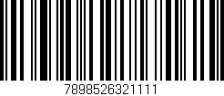 Código de barras (EAN, GTIN, SKU, ISBN): '7898526321111'