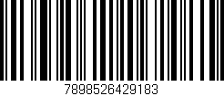 Código de barras (EAN, GTIN, SKU, ISBN): '7898526429183'