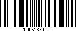 Código de barras (EAN, GTIN, SKU, ISBN): '7898526700404'